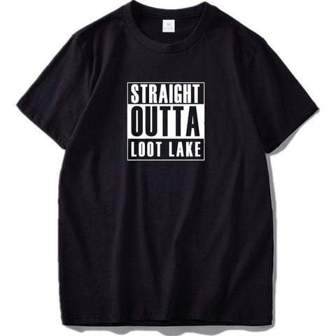 Fortnite Straight Outta Loot Lake Logo T-Shirt