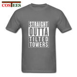 Fortnite Straight Outta Tilted Towers Logo T-Shirt