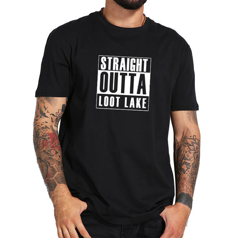 Fortnite Straight Outta Loot Lake Logo T-Shirt