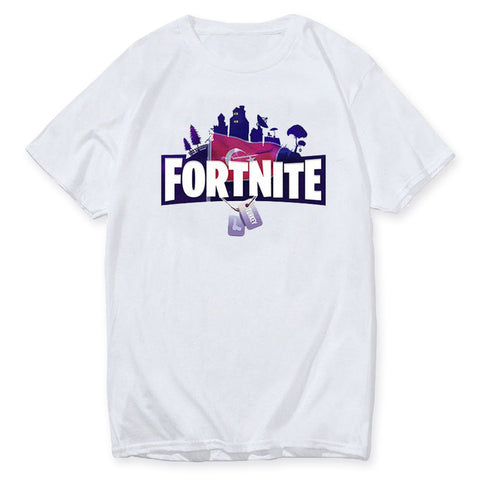 Fortnite Logo With Dog Tags T-Shirt